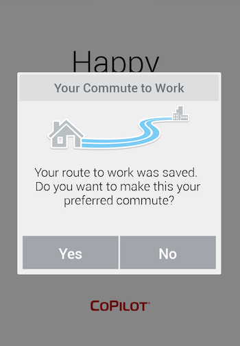 Commute-save-popup