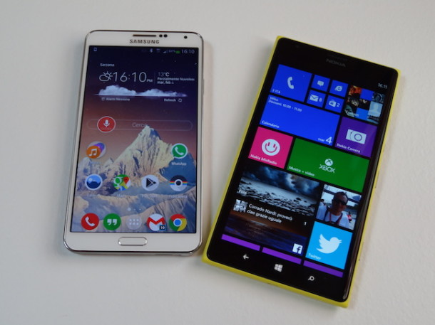 Note 3 VS Lumia 1520