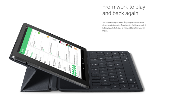 HTC Nexus 9 - keyboard