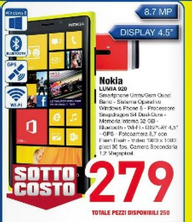 Lumia 920 279 euro