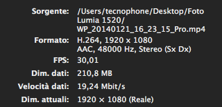 Test video Lumia 1520