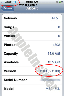 Firmware iPhone 3G 2.0.2
