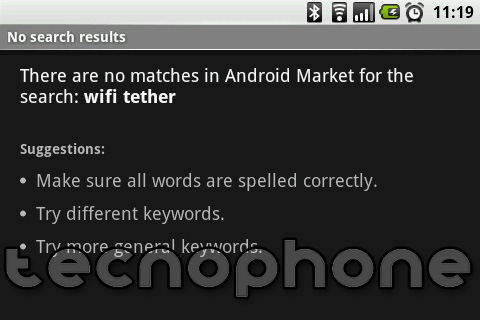 No WiFi Tether copia