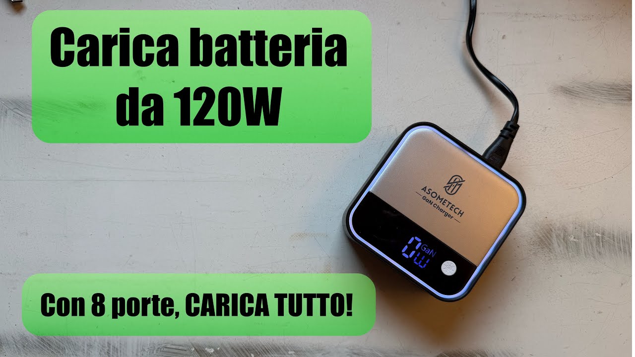 Caricabatterie GaN 120W Multiporta: Potenza e Versatilità in un Unico Dispositivo