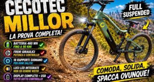 Cecotec Millor, recensione della mountain bike elettrica biammortizzata.