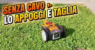 BASTA FATICARE! Questo robot tagliaerba lo appoggi e fa tutto lui! (Senza cavo, senza App)