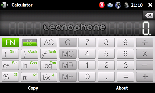 Calcolatrice lanscape touch HD